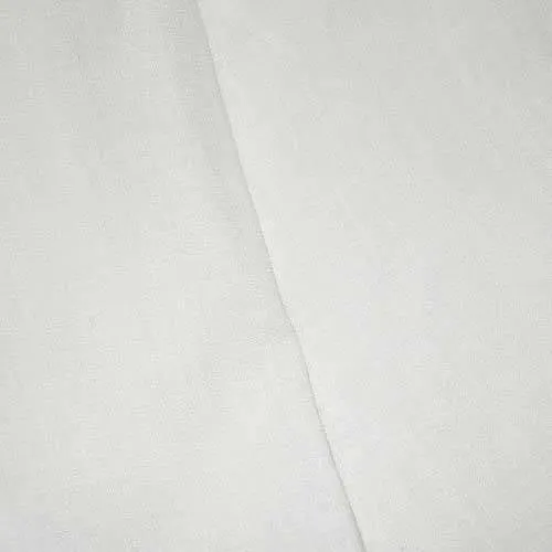 1 7/8 YD PC-Mist White Sparkle Slub Woven Shirting Fabric