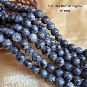 10 MM, NATURAL INDIAN AGATE' SEMI PRECIOUS BEADS JEWELRY MAKING, NATURAL AND AUTHENTIC GEMSTONE BEADS' APPROX 37-38 PIECES
