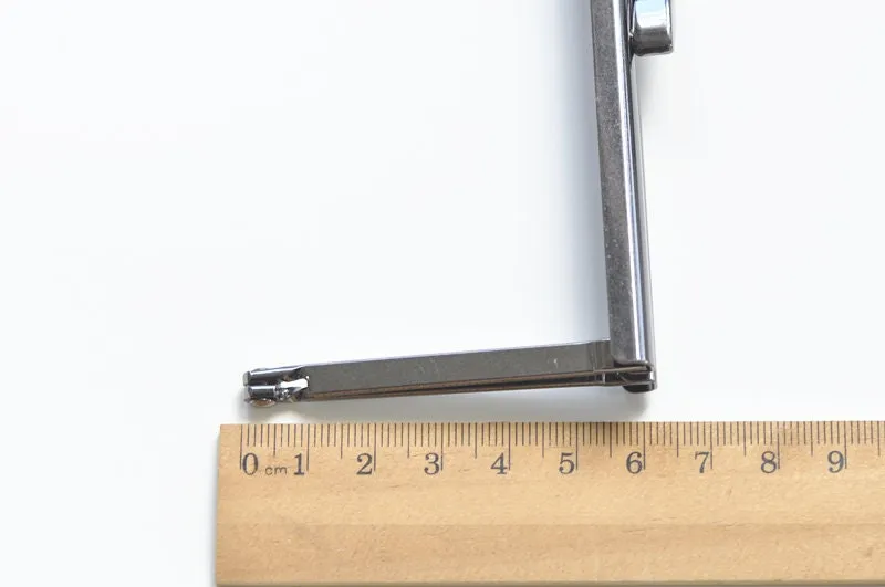 12.5cm (5") Retro Gunmetal Black Purse Frame Glue In Style Open Channel 12.5cm x 6cm
