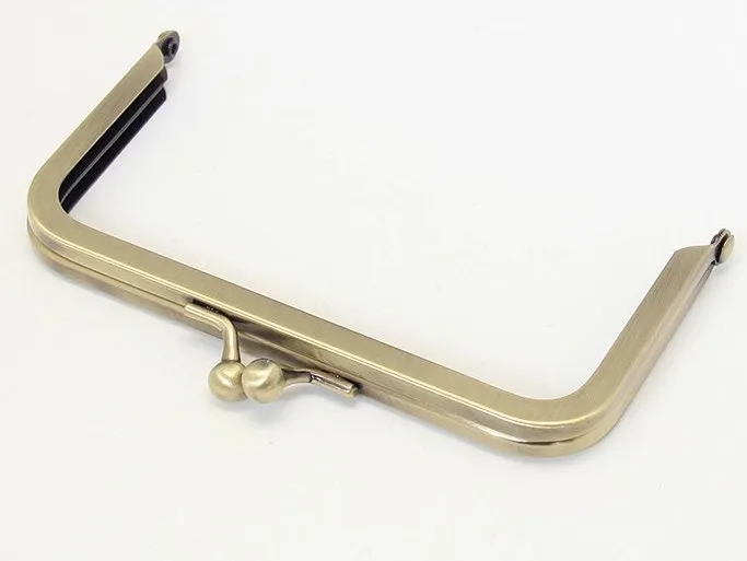 12cm Bronze Purse Frame Handle Purse Frame Glue-in Style Set of 5