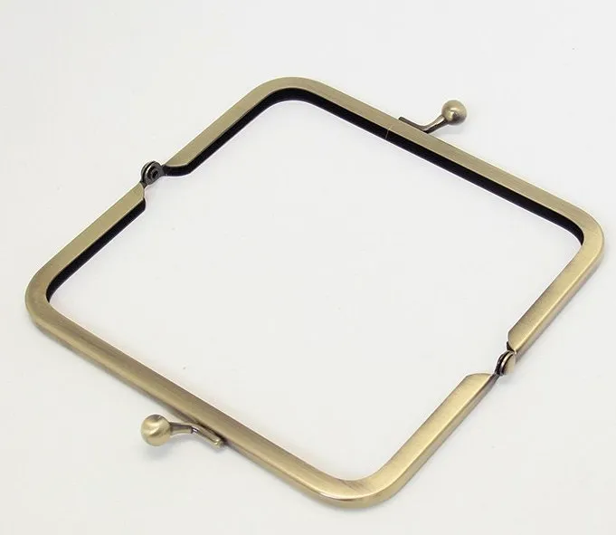 12cm Bronze Purse Frame Handle Purse Frame Glue-in Style Set of 5