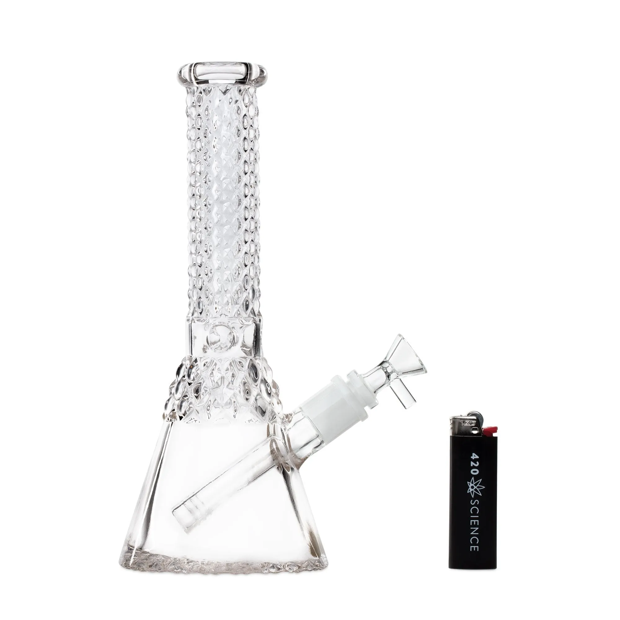 12in Antique Faceted Beaker Bong