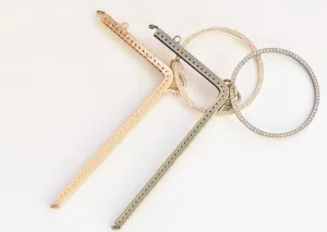 18.5cm Purse Frame Celephone Bag Purse Frame Bronze And Light Gold