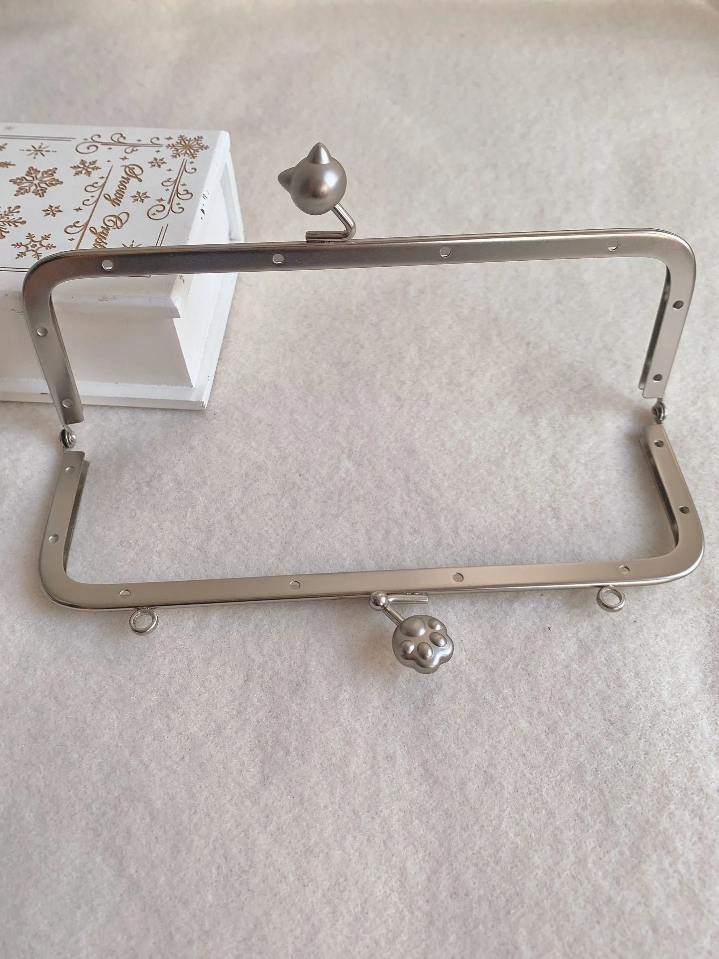 18cm x 6cm Purse Frame Handle Bronze/Matte Silver/Matte Gold Pick Color