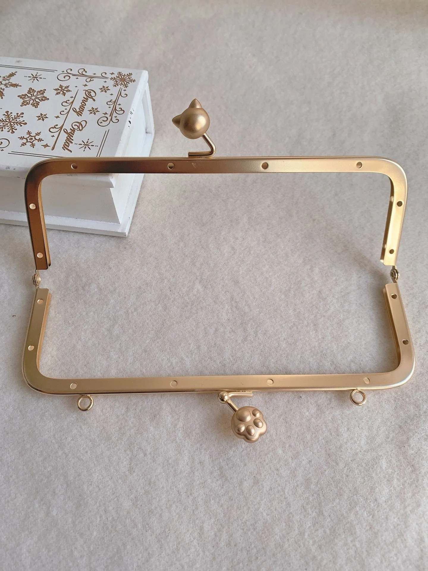 18cm x 6cm Purse Frame Handle Bronze/Matte Silver/Matte Gold Pick Color