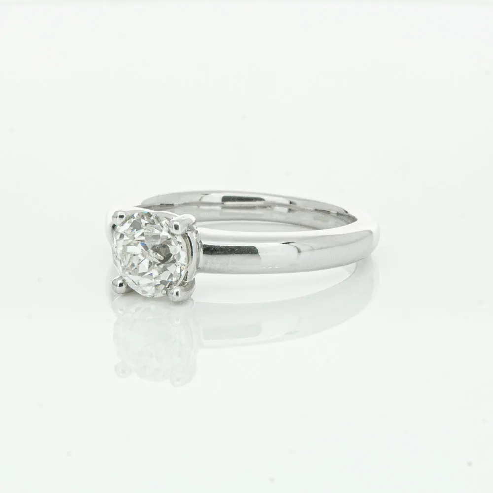 18ct White Gold 1.14ct Diamond Tulip Ring