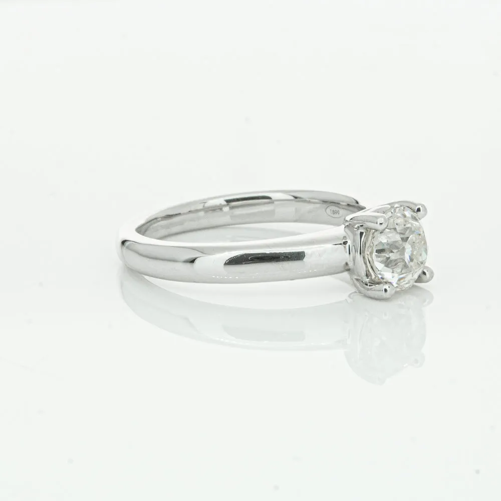 18ct White Gold 1.14ct Diamond Tulip Ring