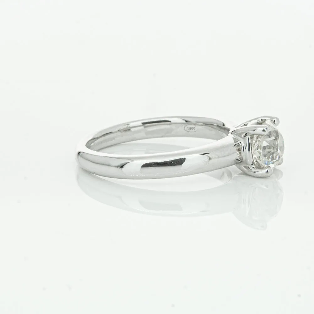 18ct White Gold 1.14ct Diamond Tulip Ring