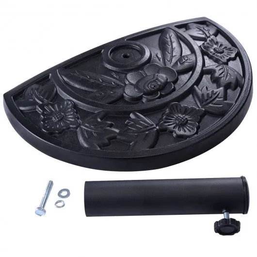 20" Outdoor Patio Half Round Umbrella Base