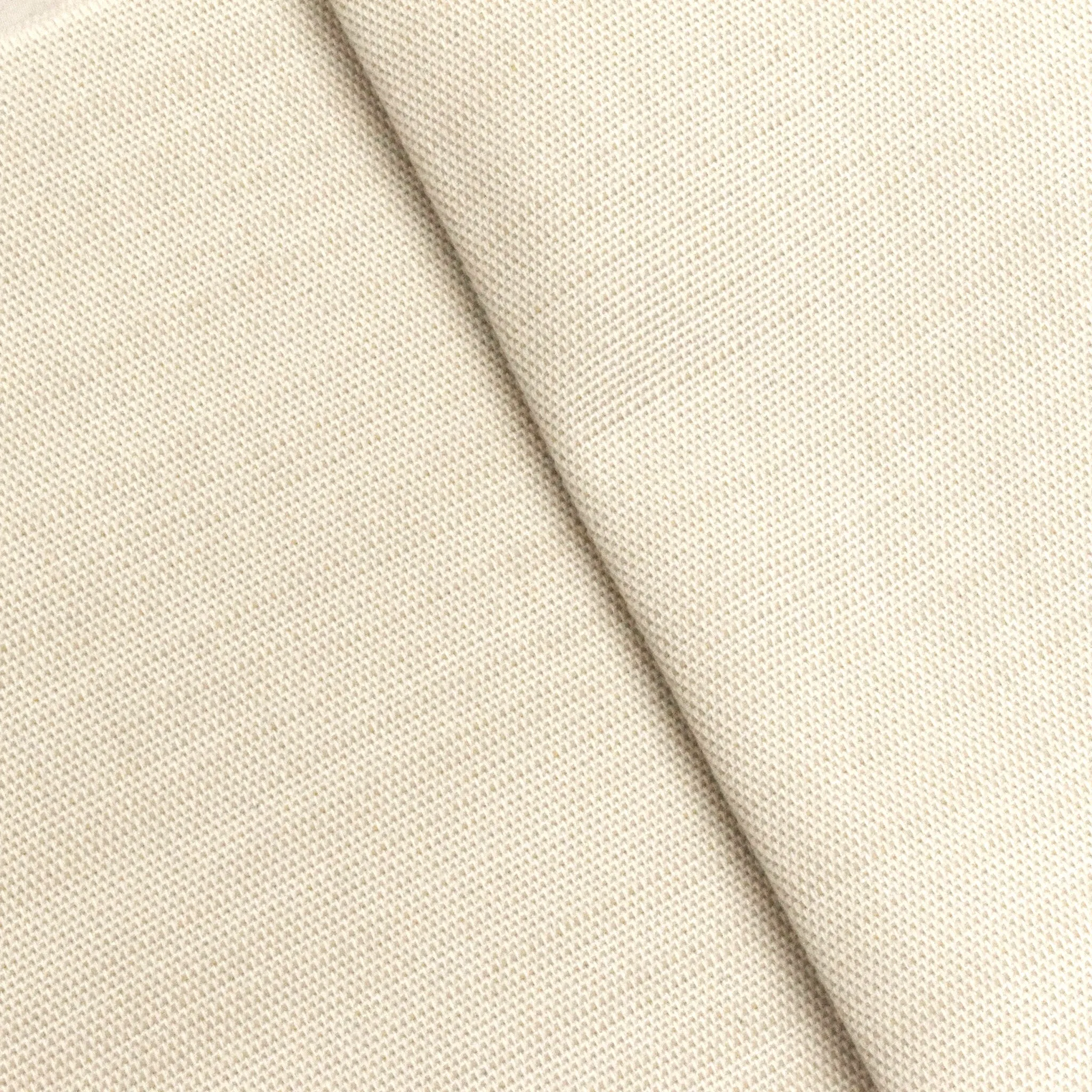 3 1/2 YD PC -- Ivory -Beige Indoor-Outdoor Canvas Woven Decorating Fabric