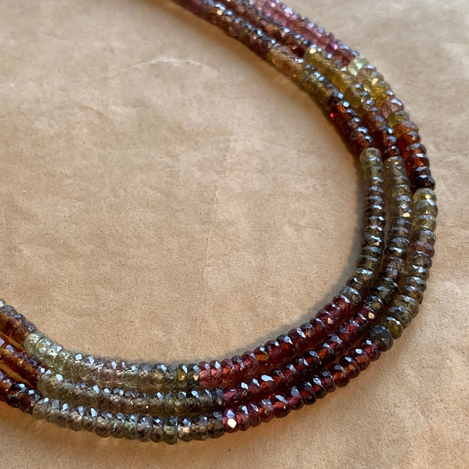 3.5mm Faceted Saphire Rondelles