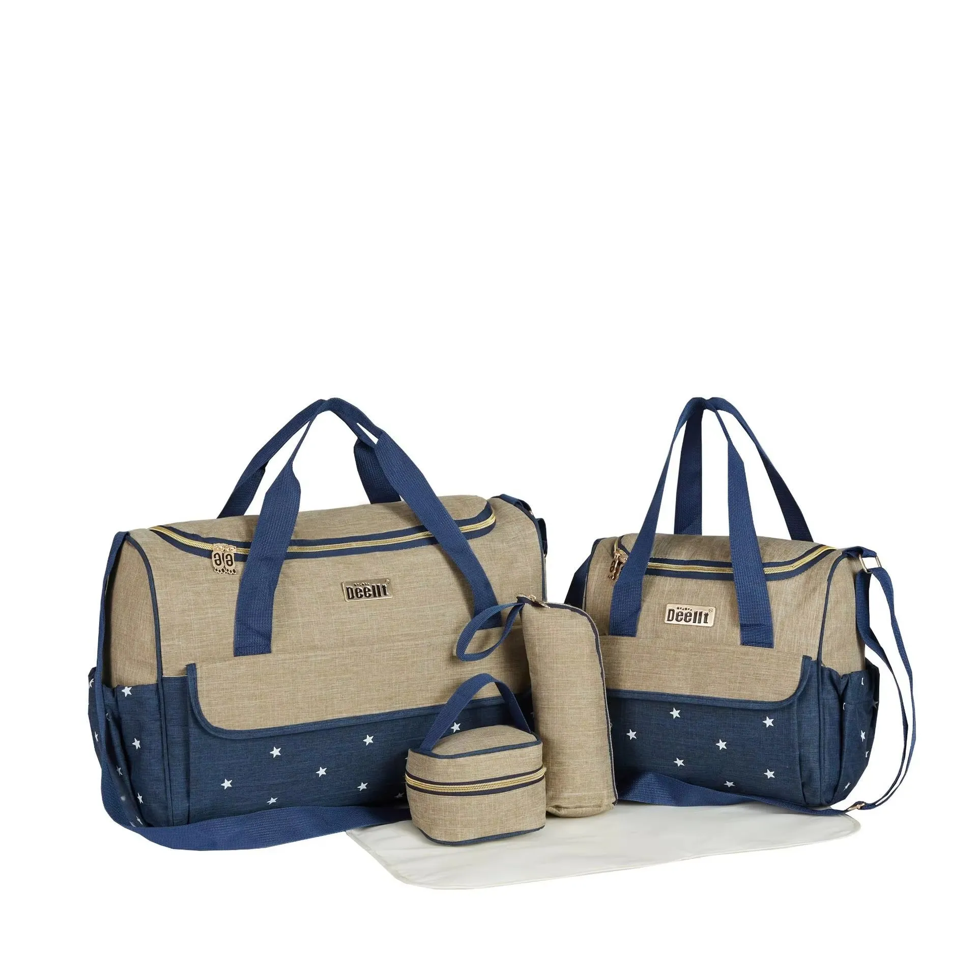 5 Pieces Multifunctional Mommy Bag Set Large Capacity Waterproof Diaper Maternity Nappy Baby Bag for Mom Dropshipping