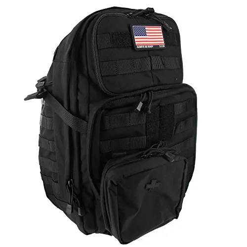 5.11 RUSH24 Tactical Backpack Med First Aid Patriot Bundle - Black