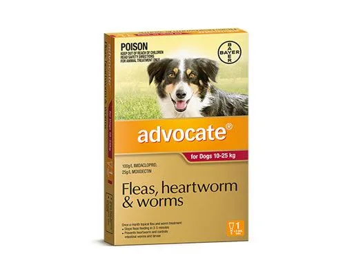 ADVOCATE DOG 10-25KG 1PK
