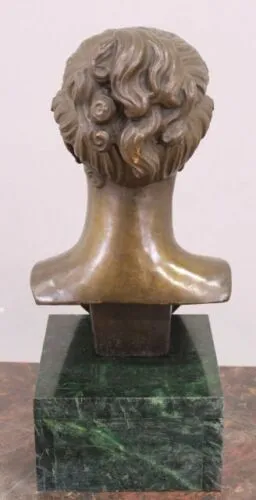 Antique Bronze Bust, Style of a Girl, 16 Inches, Classical Elegant Home Decor!!