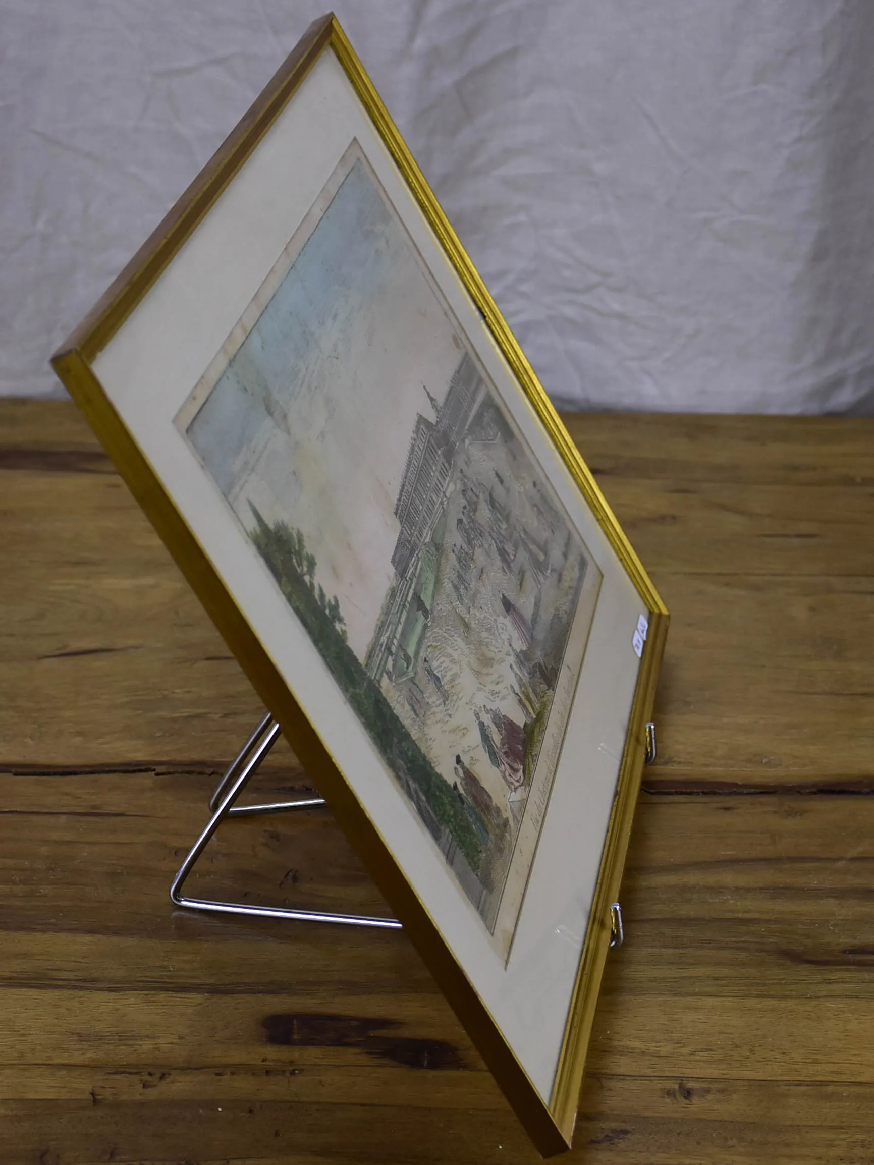Antique French etching of The Palace of Versailles 15” x 19”