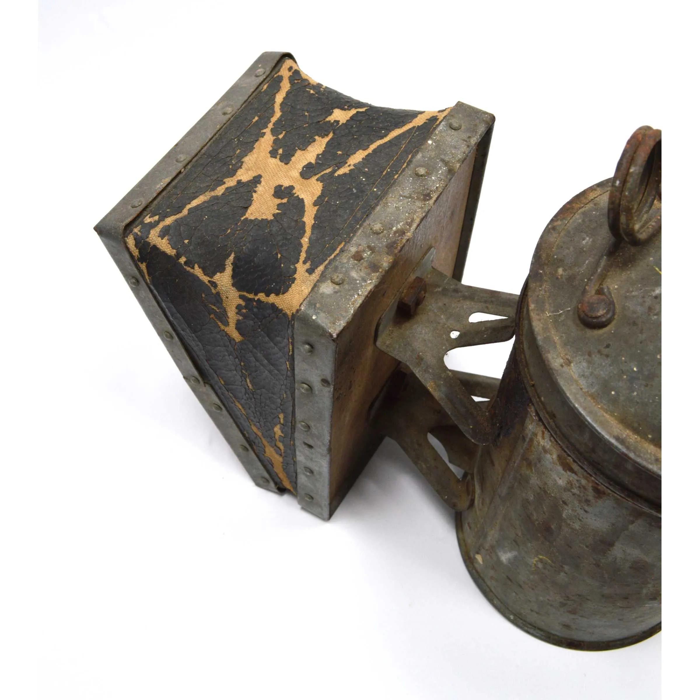 Antique INSECTICIDE BUG SPRAYER Primitive METAL-STEEL w/ BELLOWS Superb Patina!!