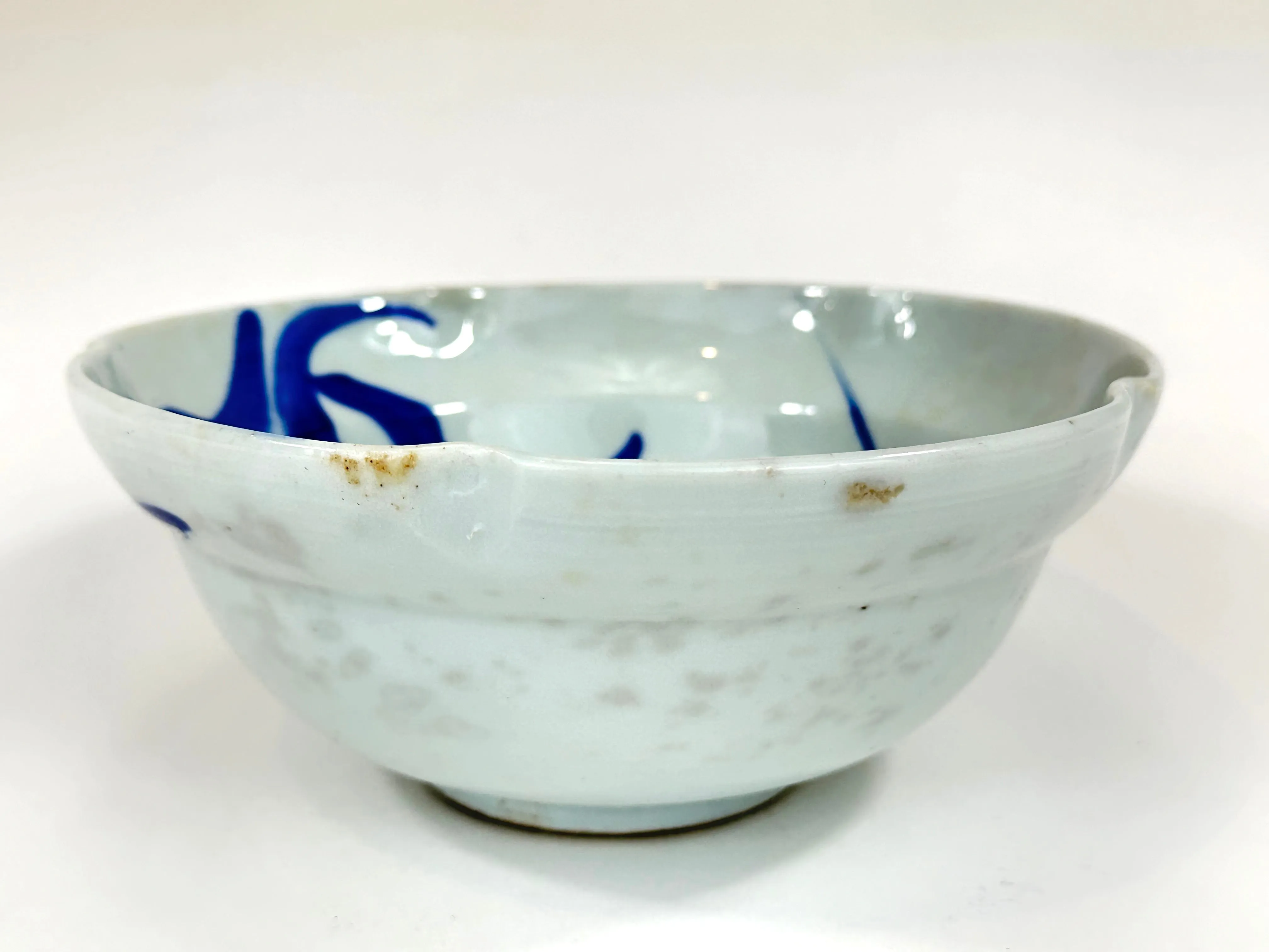 Antique Japanese Meiji Era c1870’s Hand Painted Imari Ceramic Bowl Cherry Blossoms 7.5”