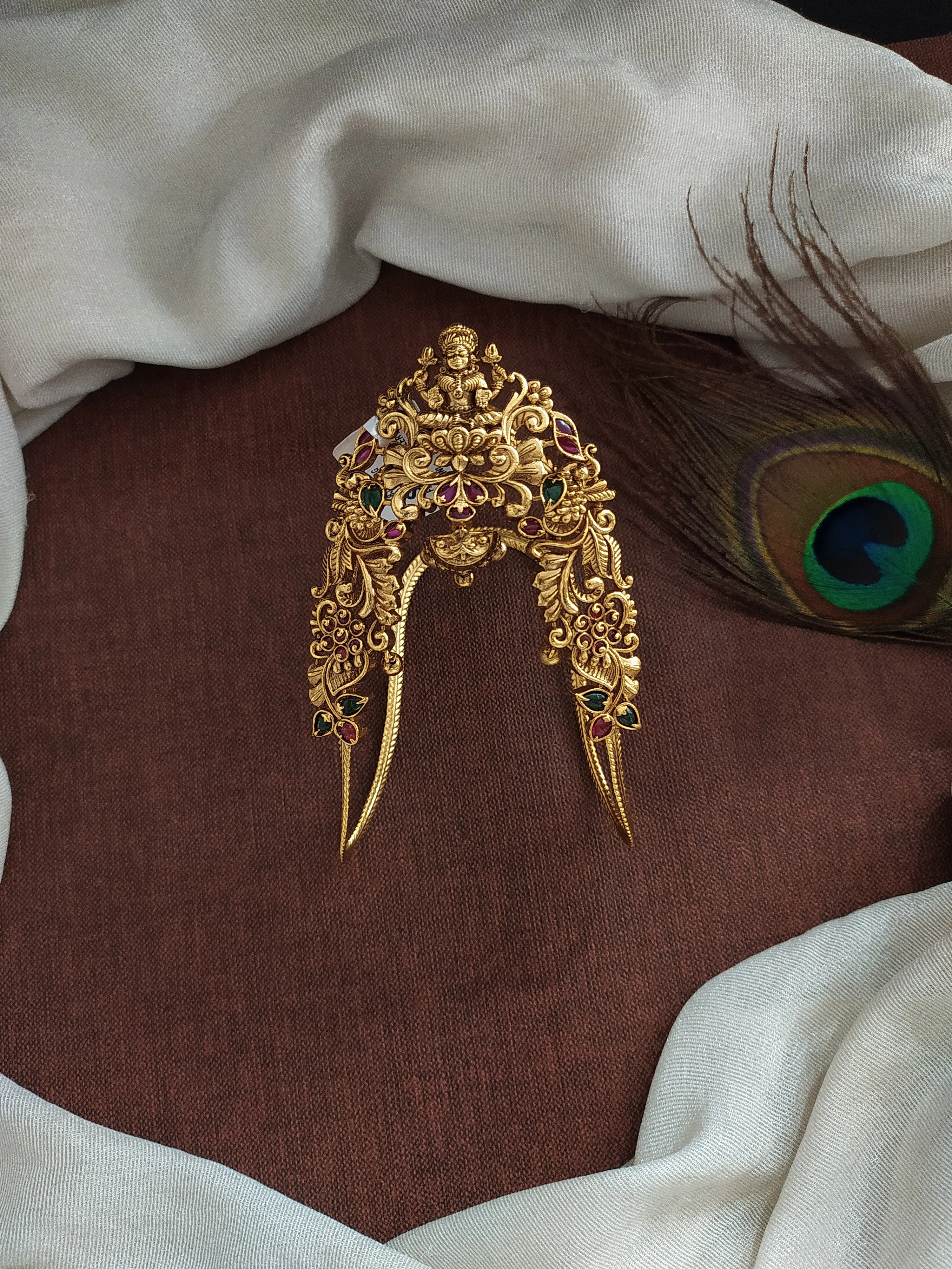 Antique Lakshmi-Floral Designed Bridal Bajuband