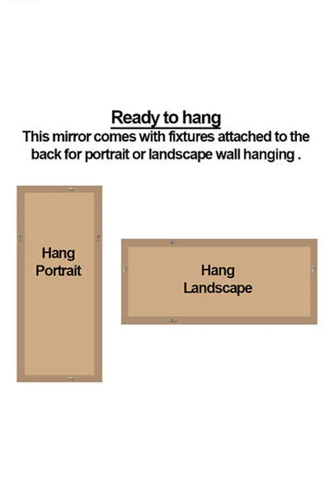 Antique Silver Ornate Mirror 80x110cm, Wood Frame