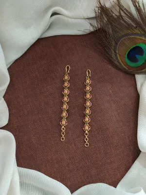 Antique Straight Matil with Kemp and Green Stones