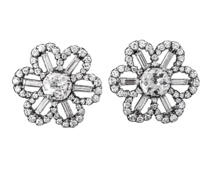 Art Deco Diamond Earrings, 7.10 Carats