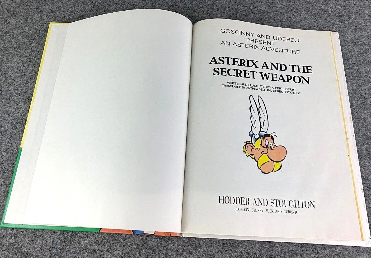 Asterix & the Secret Weapon 1991 Hodder 1st UK Edition Hardback Comic Book EO Uderzo