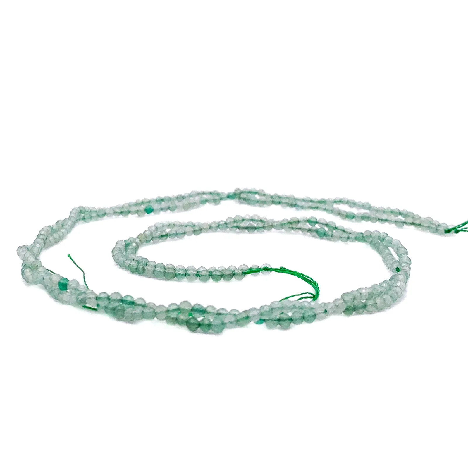 Aventurine Green 2.5mm Faceted Rounds Bead Strand