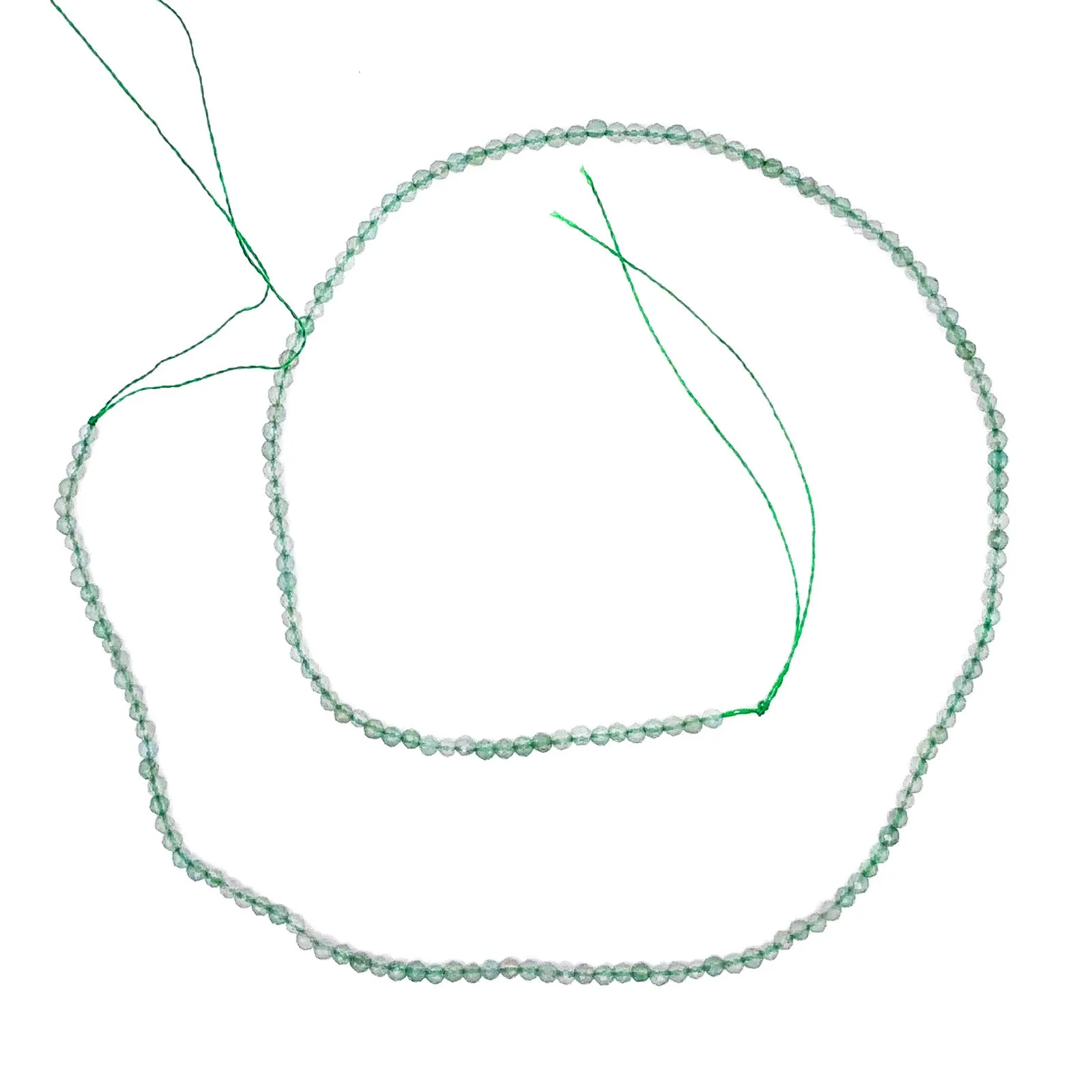 Aventurine Green 2.5mm Faceted Rounds Bead Strand