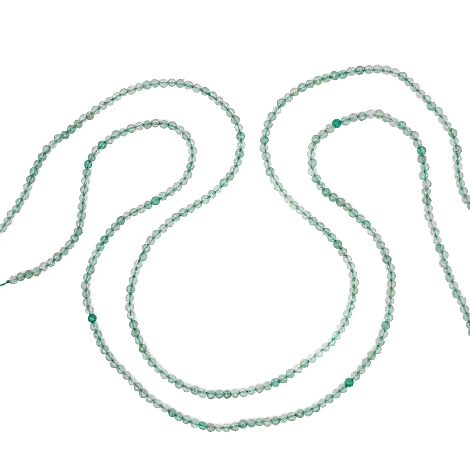 Aventurine Green 2.5mm Faceted Rounds Bead Strand