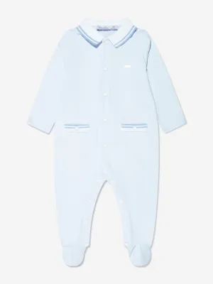 Baby Boys Branded Babygrow in Blue