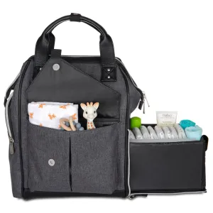 Baby Brezza Lucia Caddy Tray Diaper Bag - Graphite