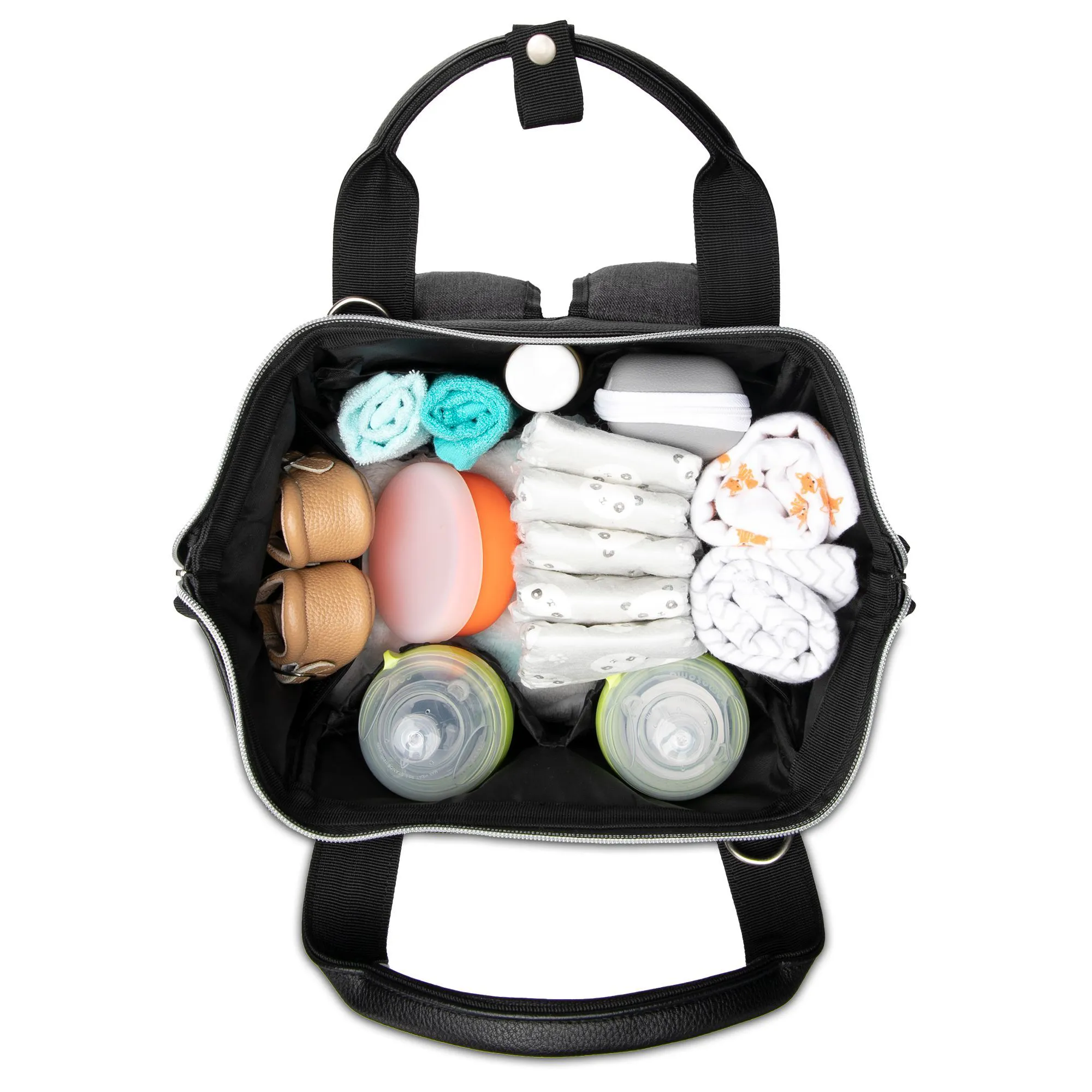 Baby Brezza Lucia Caddy Tray Diaper Bag - Graphite