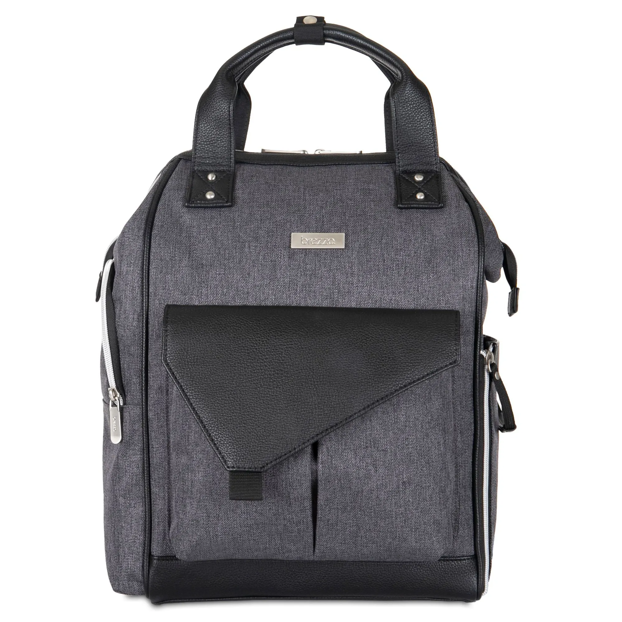 Baby Brezza Lucia Caddy Tray Diaper Bag - Graphite