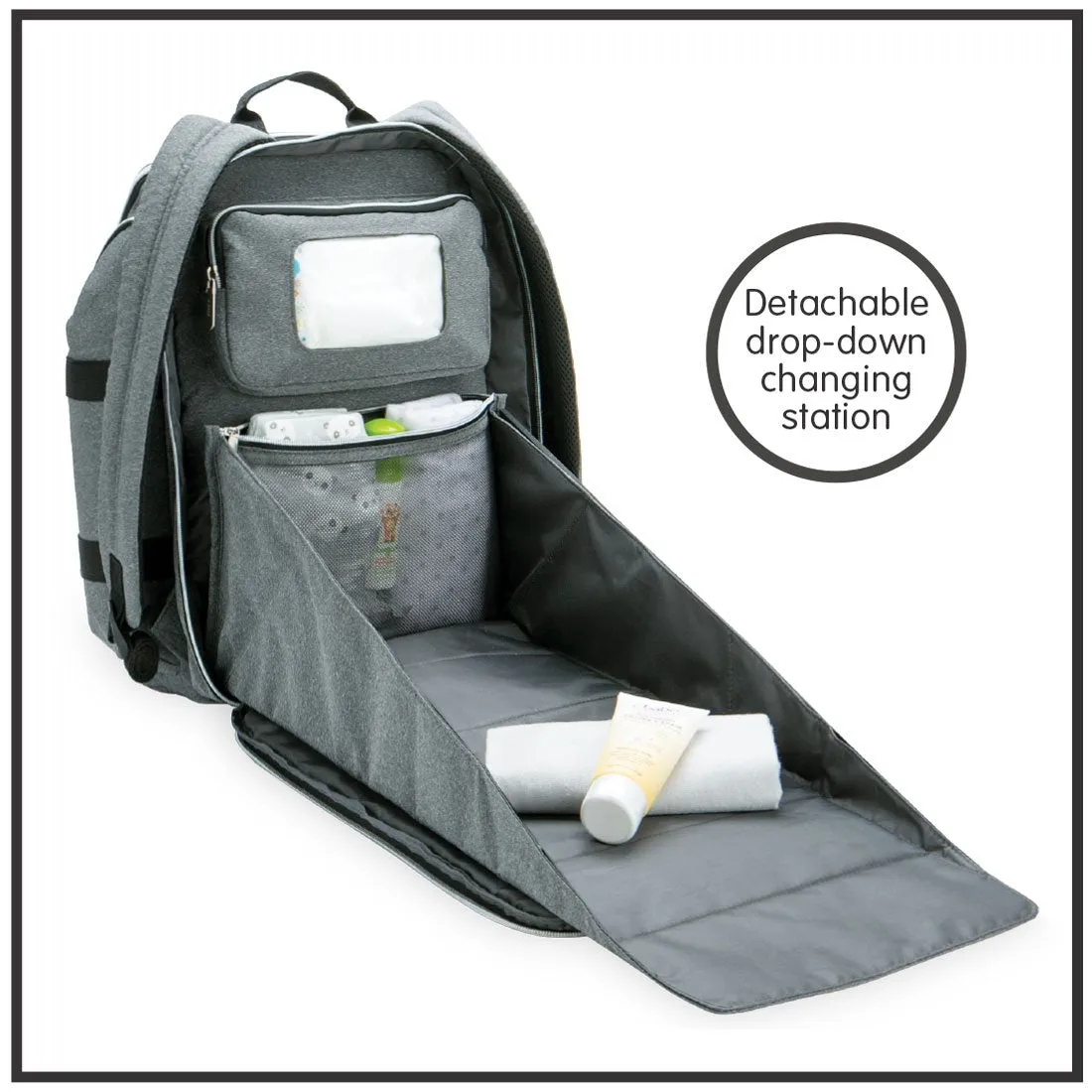 Baby Brezza Ultimate Changing Station Diaper Bag Backpack