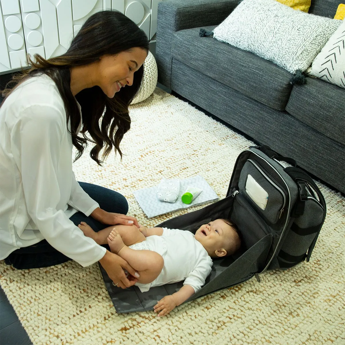 Baby Brezza Ultimate Changing Station Diaper Bag Backpack