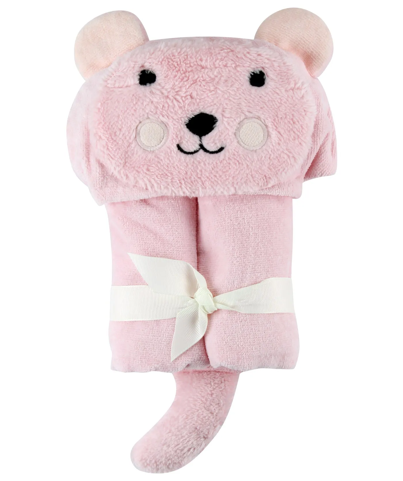 Bear Hooded Baby Bath Wrap