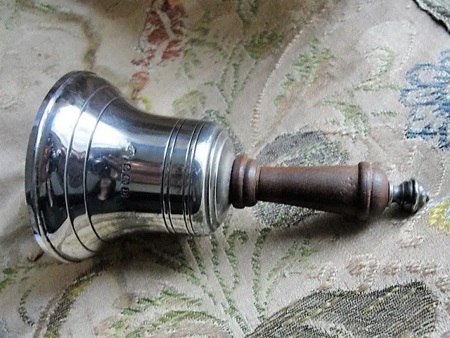 BEAUTIFUL Antique English Hallmarked Sterling Silver BELL Lovely Workmanship Decorative Lovely Ring Sound Perfect Gift For Bell Collector