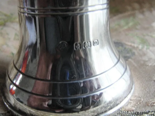 BEAUTIFUL Antique English Hallmarked Sterling Silver BELL Lovely Workmanship Decorative Lovely Ring Sound Perfect Gift For Bell Collector