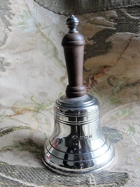 BEAUTIFUL Antique English Hallmarked Sterling Silver BELL Lovely Workmanship Decorative Lovely Ring Sound Perfect Gift For Bell Collector