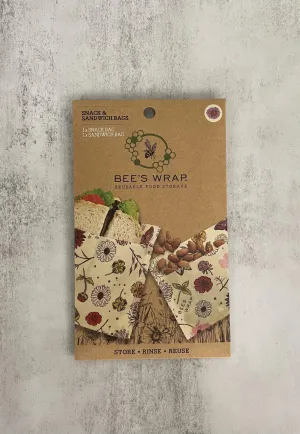 Bees Wrap Vegan Meadow Magic 1 sandwich & 1 snack