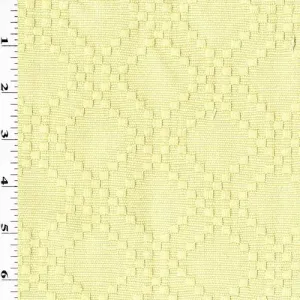 Beige Cotton Diamond Pixel Jacquard Home Decorating Fabric