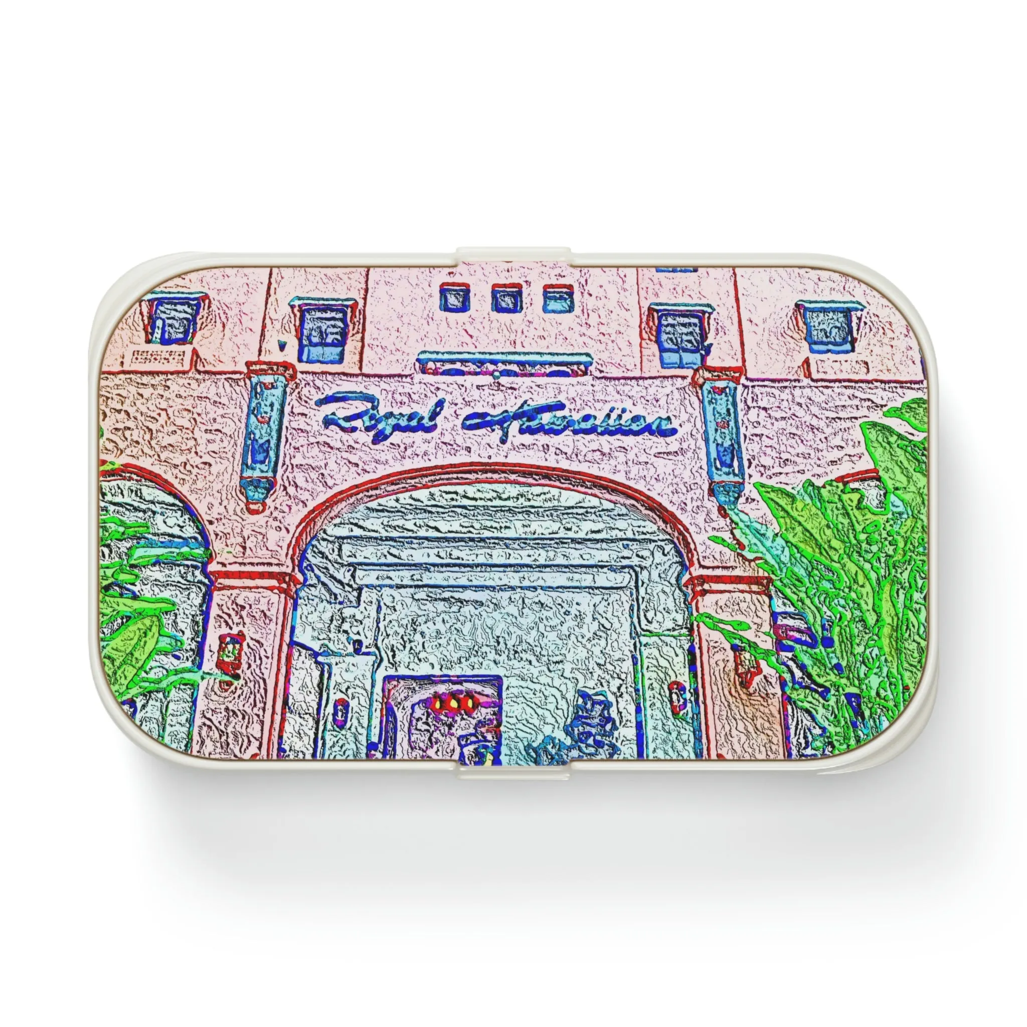 Bento Lunch Box ... "La Grande Entree" At: 'The Pink Palace' ... The Royal Hawai'ian ... Honolulu, HI ... '27Oct2014' ... Original Works ...