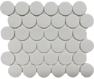 BG 2" WHITE DOTS MOSAIC Matt