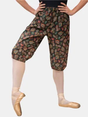 Black Patterned Dance Trash Bag Pants MP5004