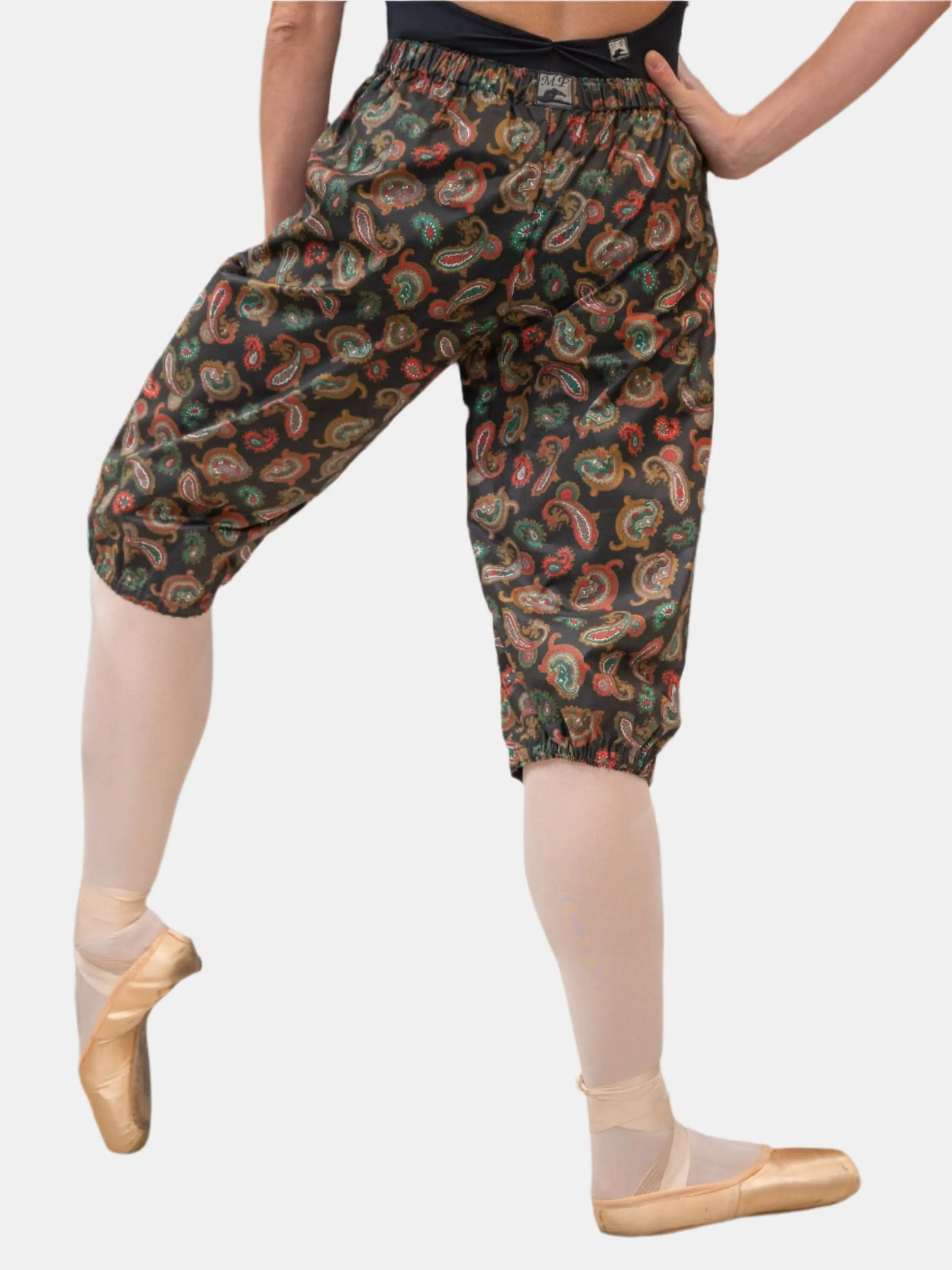 Black Patterned Dance Trash Bag Pants MP5004