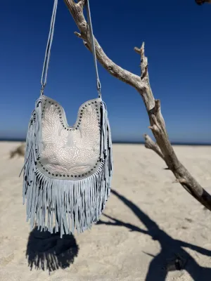 Blue Sky Belle Fringe Bag
