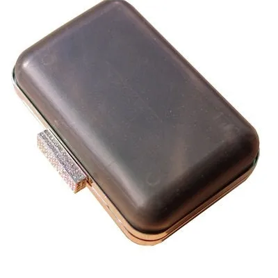 Box Purse Frame Clutch Bag Light Gold Glue-In Purse Frame 14cm x 9.5cm ( 5"x 4")