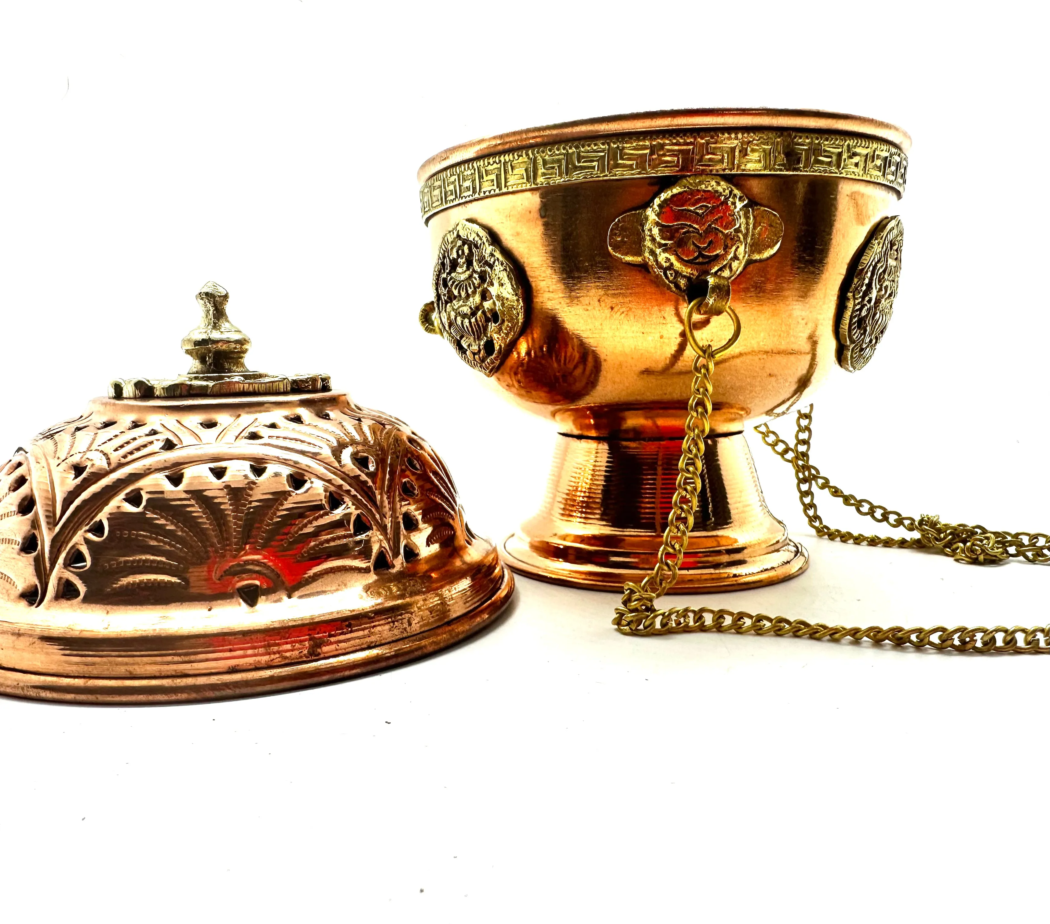 Burner: Hanging Tibetan copper censer