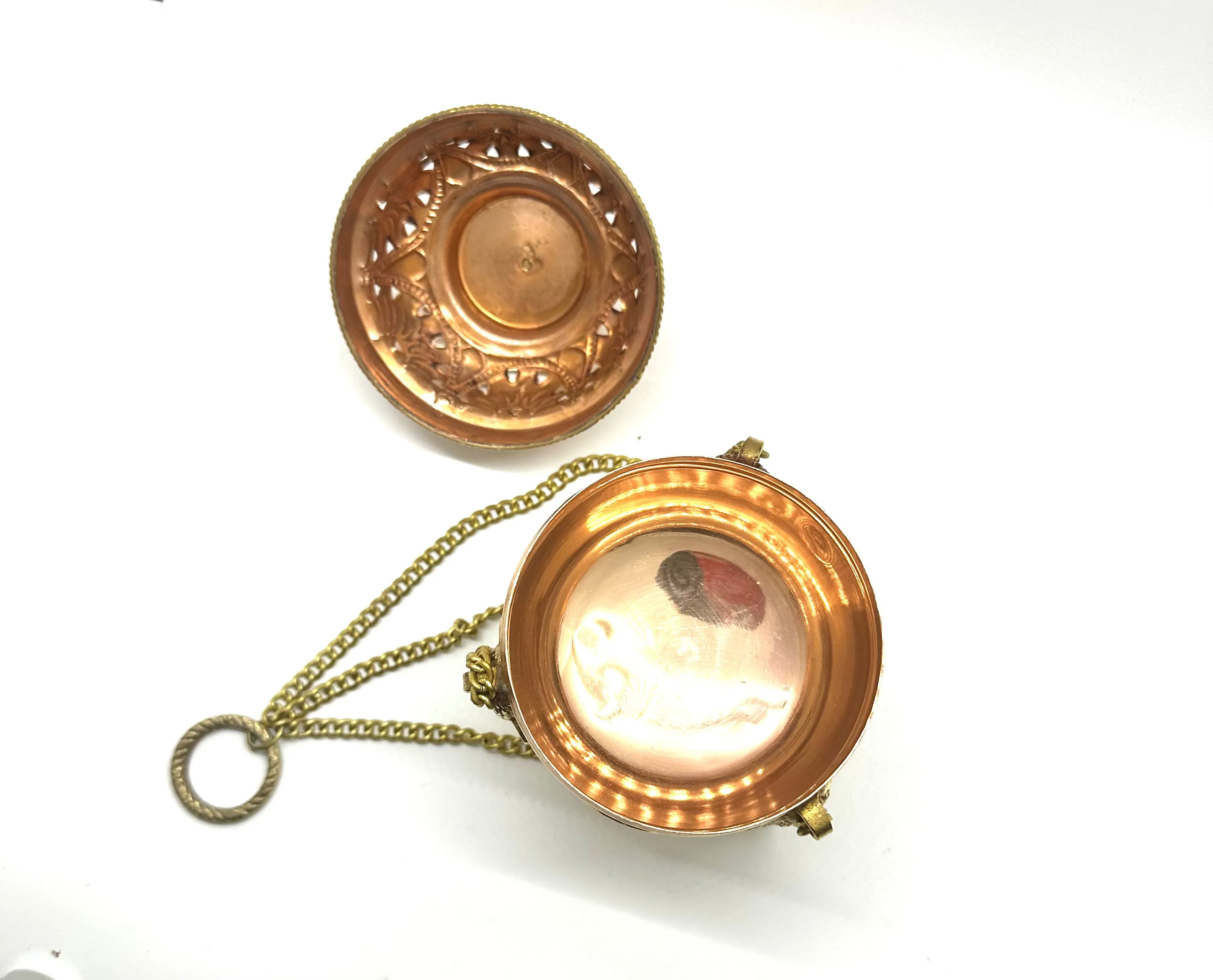 Burner: Hanging Tibetan copper censer